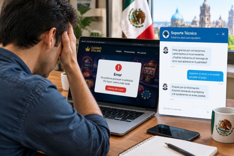 ¿Cómo reporto un error? Guía práctica para casinos en línea en México